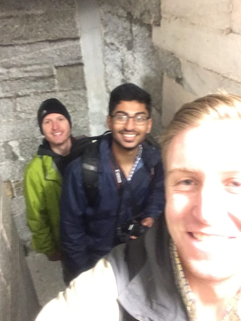 Auburn students taking a selfie while abroad